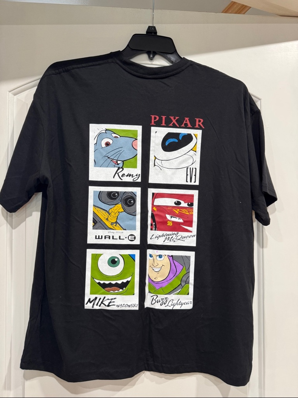 Disney Pixar Character Grid Graphic Tee - Black